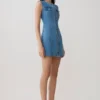 Vestido de Denim con botones en la parte delantera Penn – Azul verano Vestido de Denim con botones en la parte delantera Penn – Azul verano