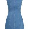 Vestido de Denim con botones en la parte delantera Penn – Azul verano Vestido de Denim con botones en la parte delantera Penn – Azul verano