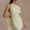 Vestido de gasa Daisie – Limón