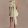 Vestido de gasa Daisie – Limón