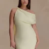 Vestido de gasa Daisie – Limón