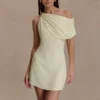 Vestido de gasa Daisie – Limón