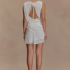 Vestido de gasa Oria – Blanco