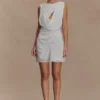 Vestido de gasa Oria – Blanco