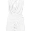 Vestido de gasa Oria – Blanco