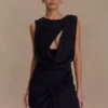 Vestido de gasa Oria – Negro Vestido de gasa Oria – Negro