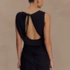 Vestido de gasa Oria – Negro Vestido de gasa Oria – Negro