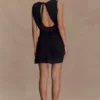 Vestido de gasa Oria – Negro Vestido de gasa Oria – Negro