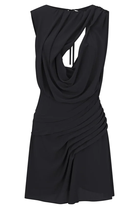Vestido de gasa Oria – Negro Vestido de gasa Oria – Negro