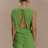 Vestido de gasa Oria – Verde