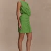 Vestido de gasa Oria – Verde