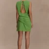 Vestido de gasa Oria – Verde