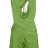 Vestido de gasa Oria – Verde