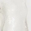Vestido de lentejuelas Nala – Blanco