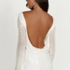 Vestido de lentejuelas Nala – Blanco