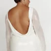 Vestido de lentejuelas Nala – Blanco
