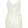 Vestido de lentejuelas Romilly – Marfil