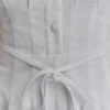 Vestido de lino con botones Aysha – Blanco Vestido de lino con botones Aysha – Blanco