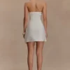 Vestido de lino sin tirantes Steph – Blanco Vestido de lino sin tirantes Steph – Blanco