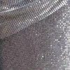 Vestido de malla brillante de un solo hombro Lyle – Plata Vestido de malla brillante de un solo hombro Lyle – Plata