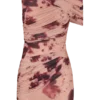 Vestido de malla de un solo hombro Adrienne – Estampado floral difuminado en color nude