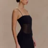Vestido de malla Maryk – Negro Vestido de malla Maryk – Negro