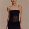 Vestido de malla Maryk – Negro Vestido de malla Maryk – Negro