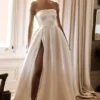 Vestido de novia sin tirantes Eileen – Blanco Vestido de novia sin tirantes Eileen – Blanco