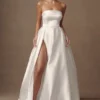 Vestido de novia sin tirantes Eileen – Blanco Vestido de novia sin tirantes Eileen – Blanco
