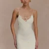 Vestido de punto bordado Brullo – Marfil Vestido de punto bordado Brullo – Marfil