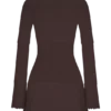 Vestido de punto calado Adena – Chocolate Vestido de punto calado Adena – Chocolate