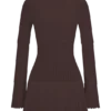 Vestido de punto calado Adena – Chocolate Vestido de punto calado Adena – Chocolate