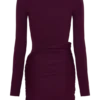 Vestido de punto con botones y manga larga Agness – Ciruela Vestido de punto con botones y manga larga Agness – Ciruela
