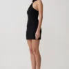 Vestido de punto con cuello halter Hector – Negro Vestido de punto con cuello halter Hector – Negro