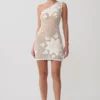 Vestido de punto de ganchillo a mano Barker – Blanco Vestido de punto de ganchillo a mano Barker – Blanco