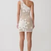 Vestido de punto de ganchillo a mano Barker – Blanco Vestido de punto de ganchillo a mano Barker – Blanco