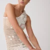 Vestido de punto de ganchillo a mano Barker – Blanco Vestido de punto de ganchillo a mano Barker – Blanco