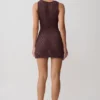Vestido de punto de ganchillo Cherly – Chocolate Vestido de punto de ganchillo Cherly – Chocolate