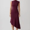 Vestido de punto plisado Milasandra – Ciruela Vestido de punto plisado Milasandra – Ciruela
