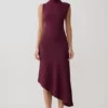 Vestido de punto plisado Milasandra – Ciruela Vestido de punto plisado Milasandra – Ciruela