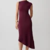 Vestido de punto plisado Milasandra – Ciruela Vestido de punto plisado Milasandra – Ciruela