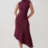 Vestido de punto plisado Milasandra – Ciruela Vestido de punto plisado Milasandra – Ciruela