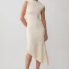 Vestido de punto plisado Milasandra – Marfil Vestido de punto plisado Milasandra – Marfil