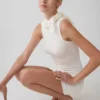 Vestido de punto tipo bufanda Amilee – Marfil Vestido de punto tipo bufanda Amilee – Marfil