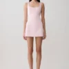 Vestido de satén Beth – Rosa pálido Vestido de satén Beth – Rosa pálido