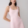 Vestido de satén Beth – Rosa pálido Vestido de satén Beth – Rosa pálido