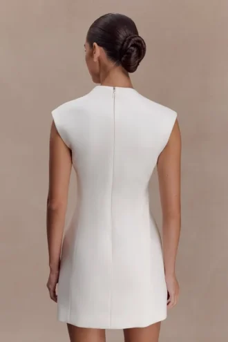 Vestido de traje con aberturas Victoria – Marfil