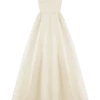Vestido fruncido Carla – Crema marfil Vestido fruncido Carla – Crema marfil