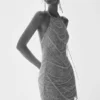Vestido halter Adora Pearl – Blanco