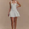 Vestido halter Calipso – Blanco